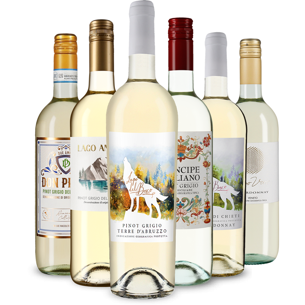 Италианско бяло вино: нашата звездна дегустация в опаковка