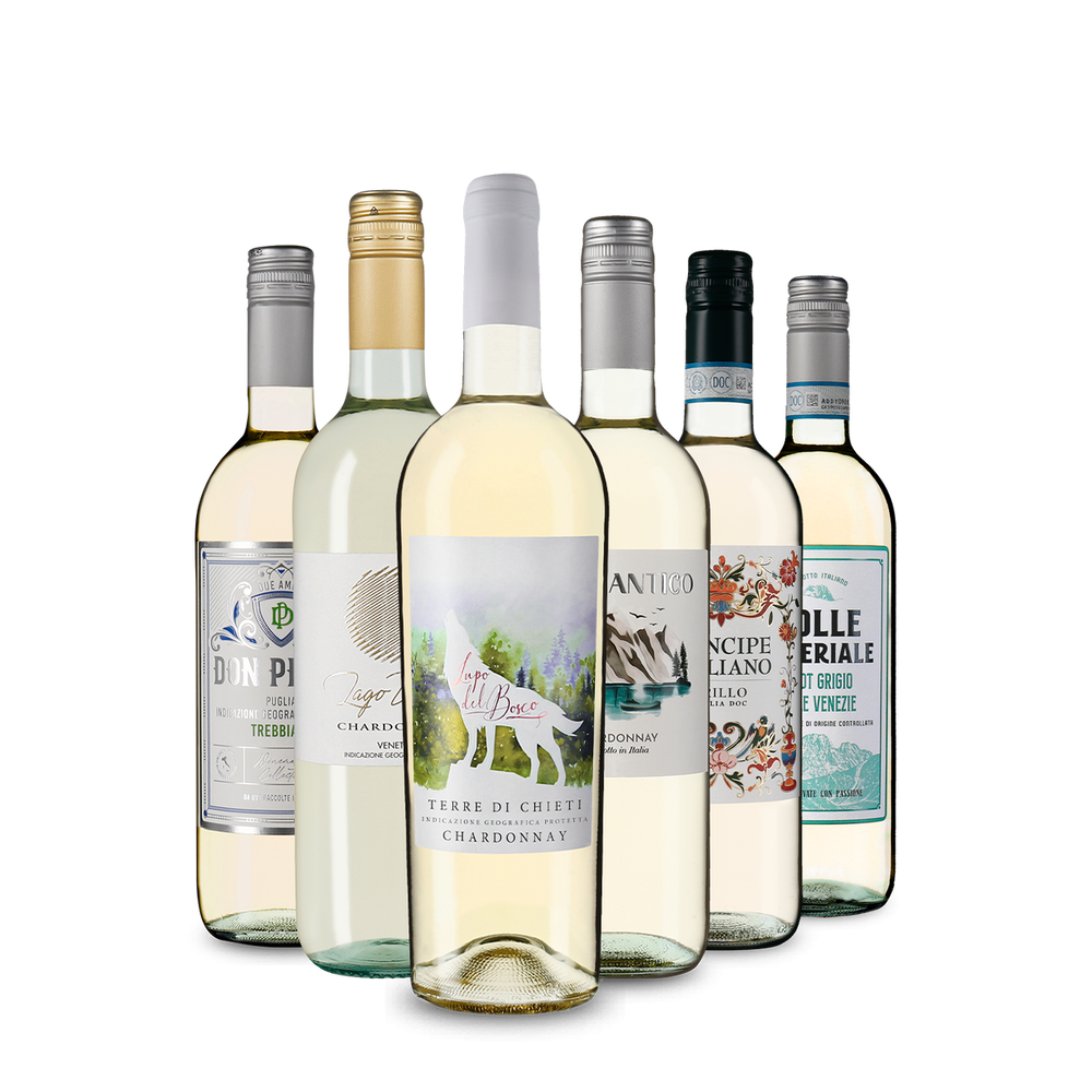 Италианско бяло вино: нашата звездна дегустация в опаковка