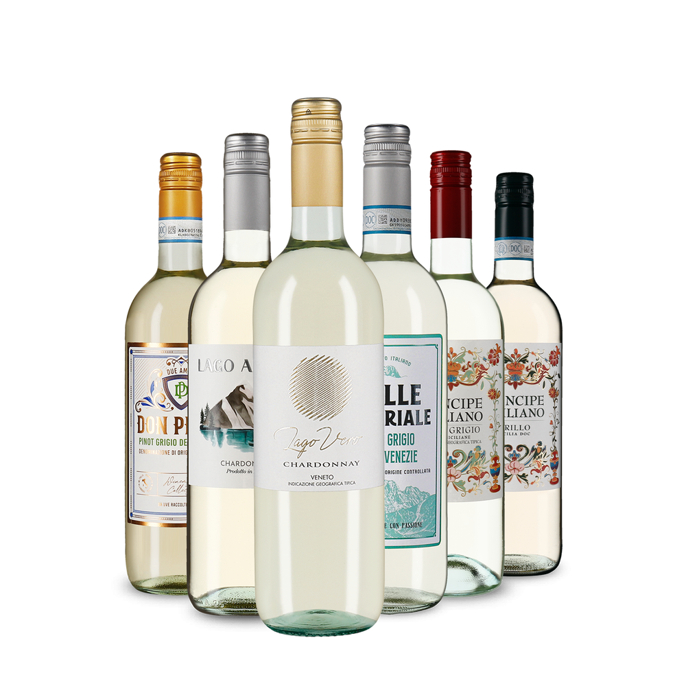 Италианско бяло вино: нашата звездна дегустация в опаковка