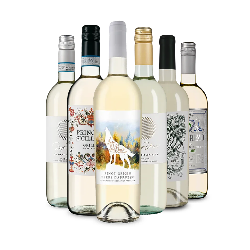 Италианско бяло вино: нашата звездна дегустация в опаковка – Gold