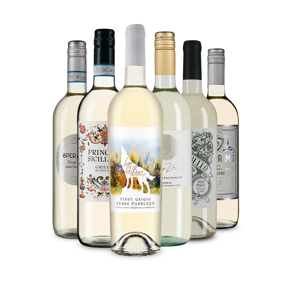 Италианско бяло вино: нашата звездна дегустация в опаковка