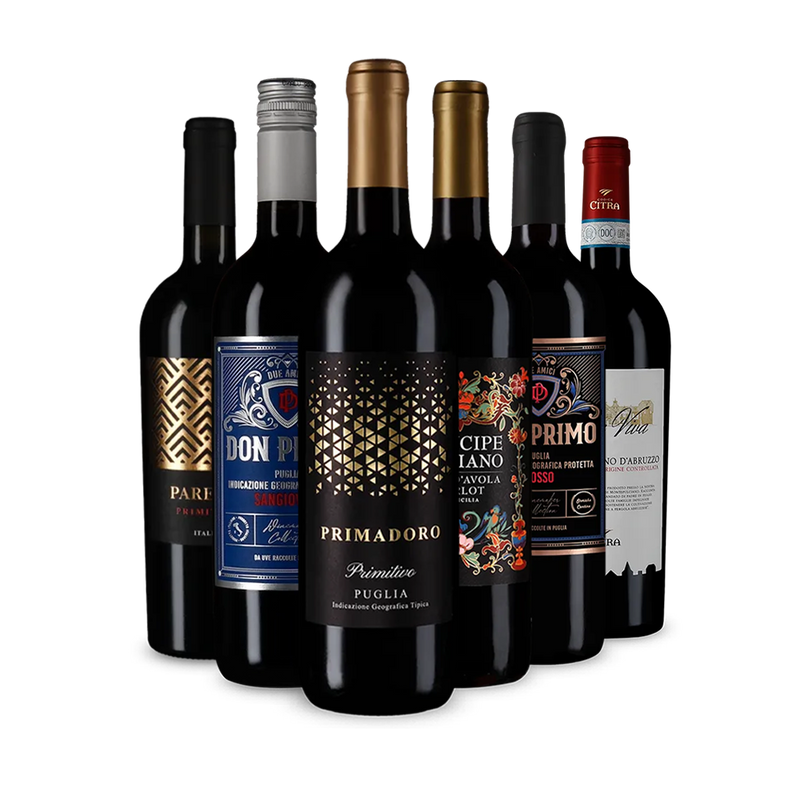 Италиански червени вина за влюбване в пакет за откриватели