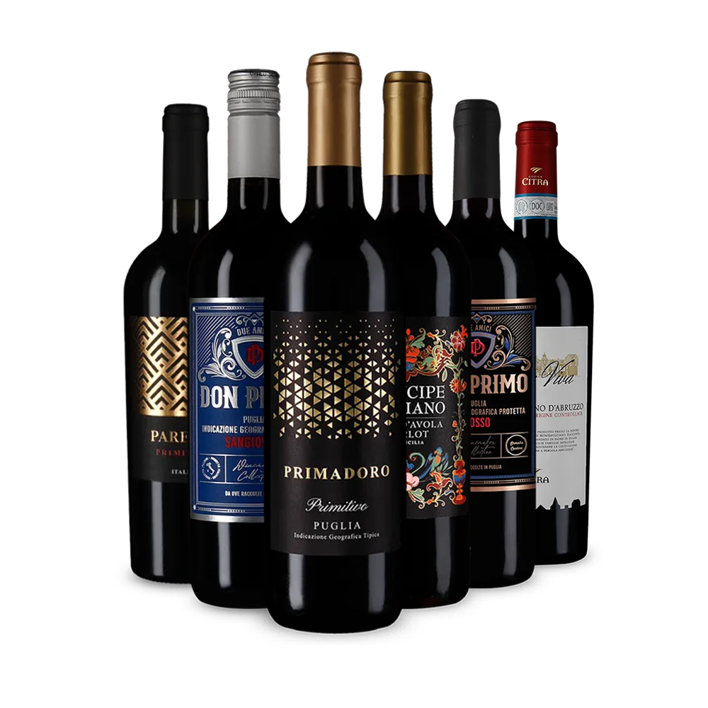 Италиански червени вина за влюбване в пакет за откриватели – Gold