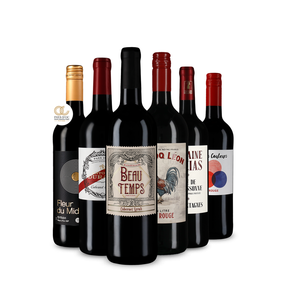 Френски перли на червеното вино в опаковка за откриватели