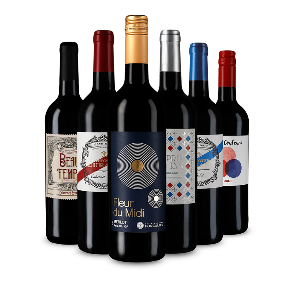 Френски перли на червеното вино в опаковка за откриватели – Gold