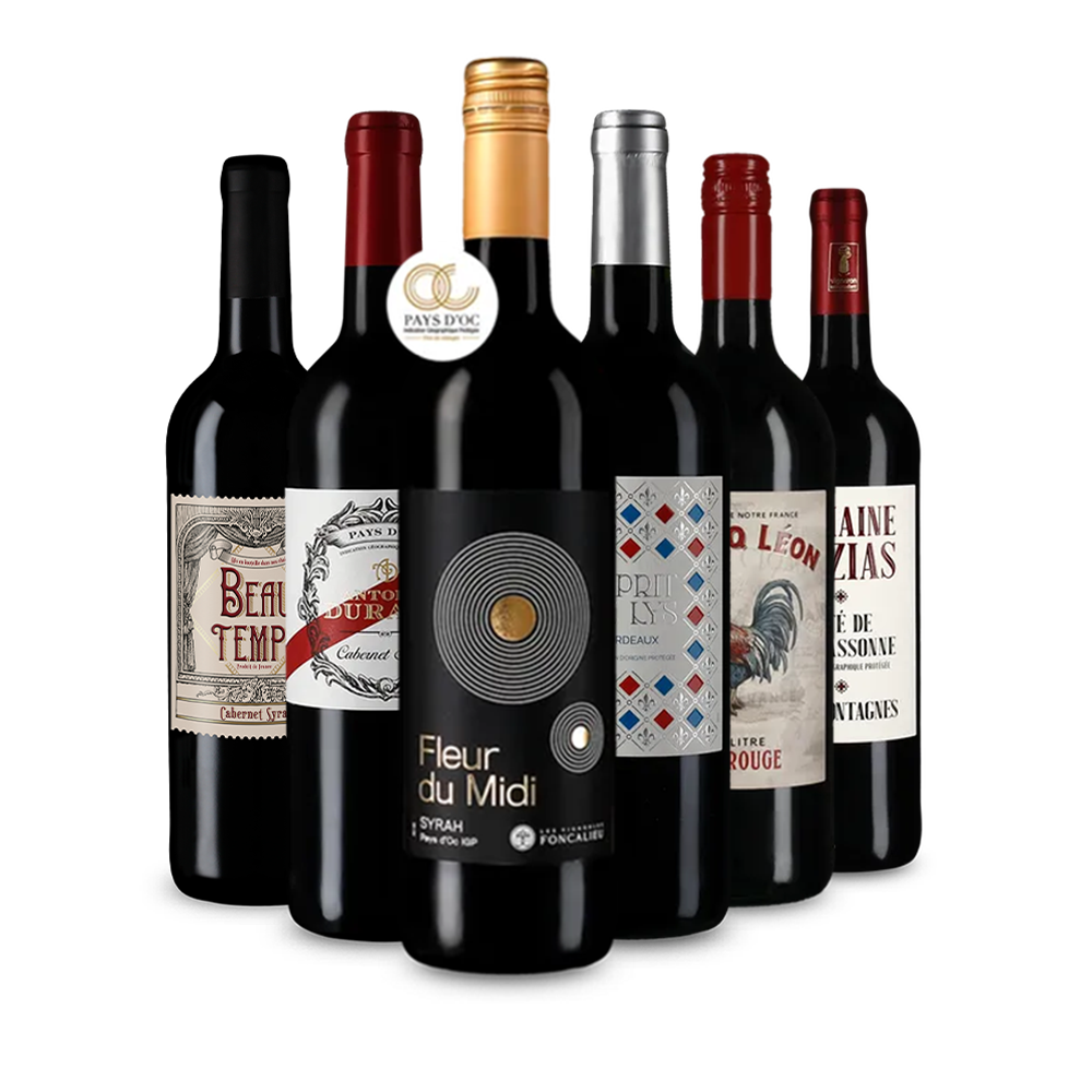 Френски перли на червеното вино в опаковка за откриватели