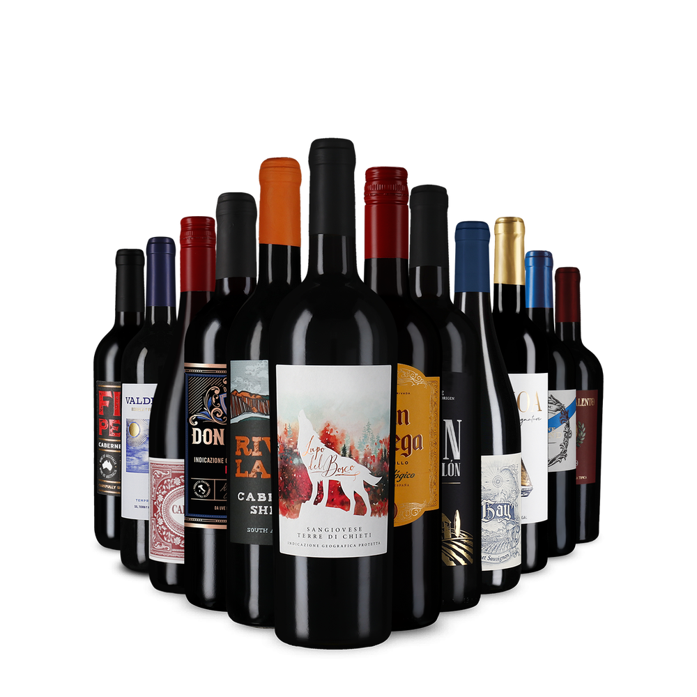 Препоръчителни червени вина в опознавателен пакет