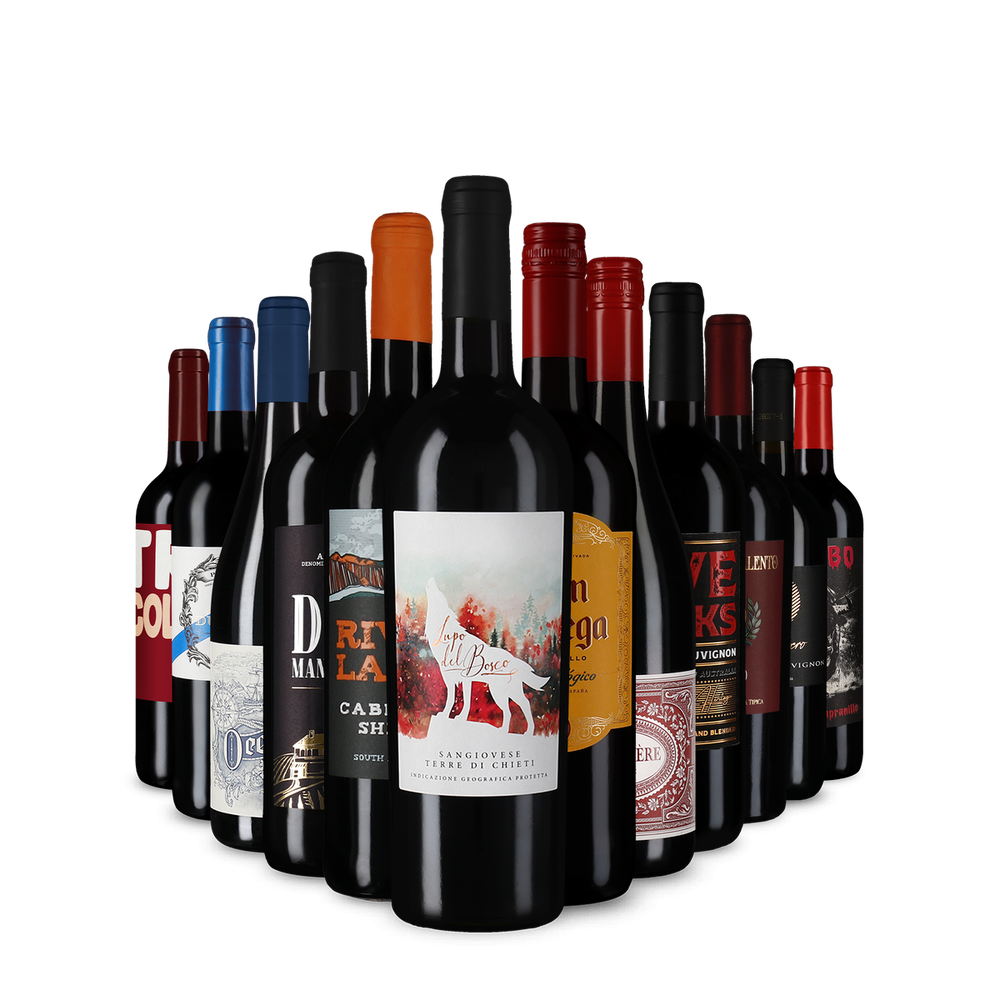 Препоръчителни червени вина в опознавателен пакет