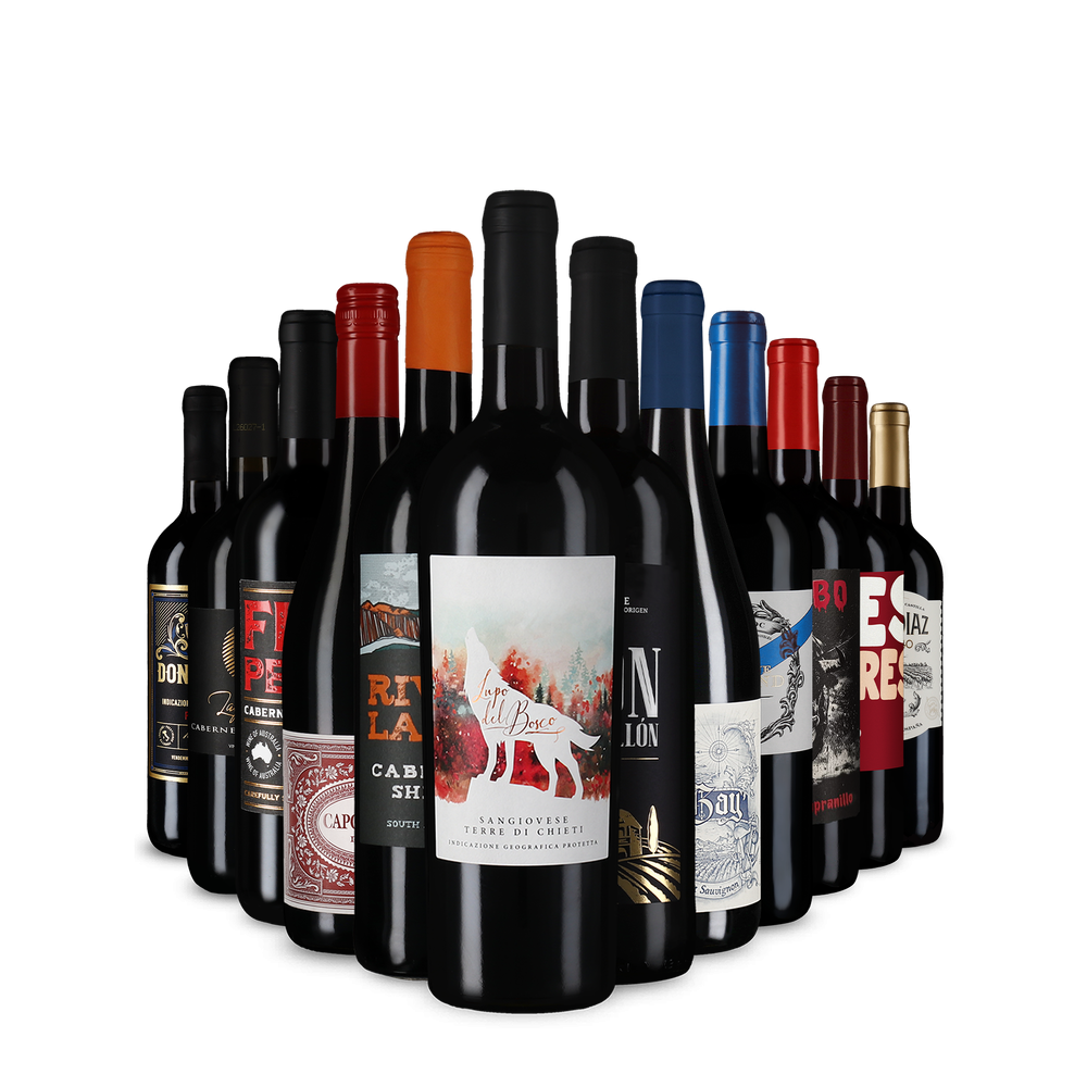 Препоръчителни червени вина в опознавателен пакет