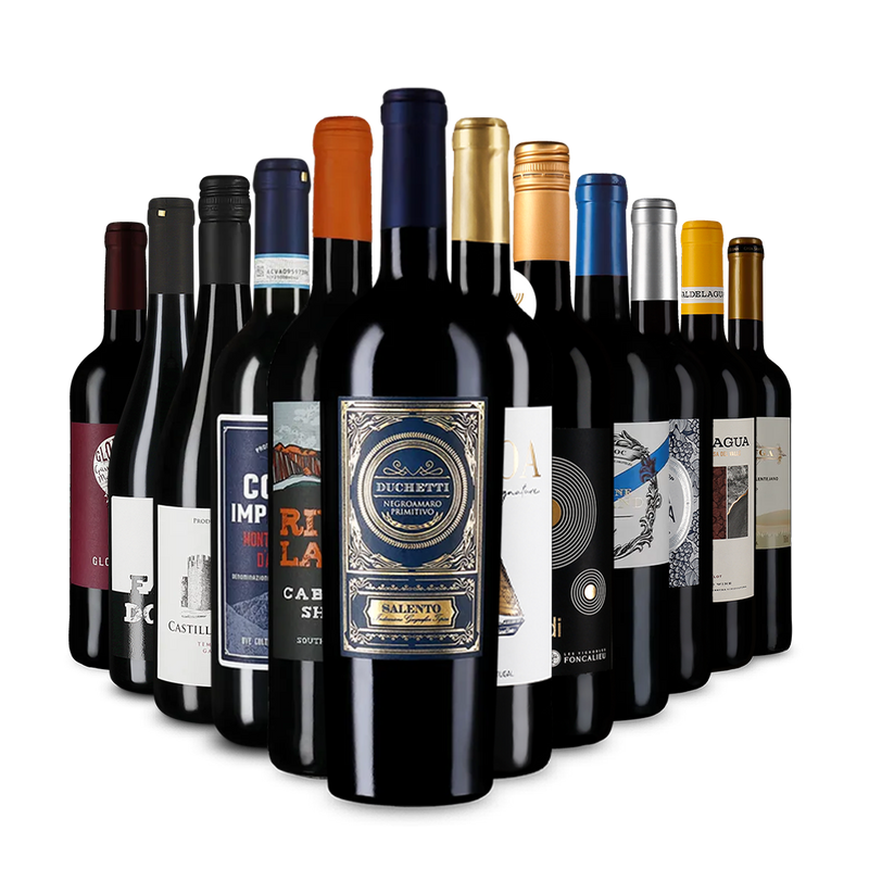 Препоръчителни червени вина в опознавателен пакет