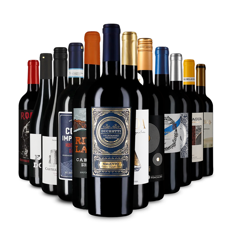 Препоръчителни червени вина в опознавателен пакет