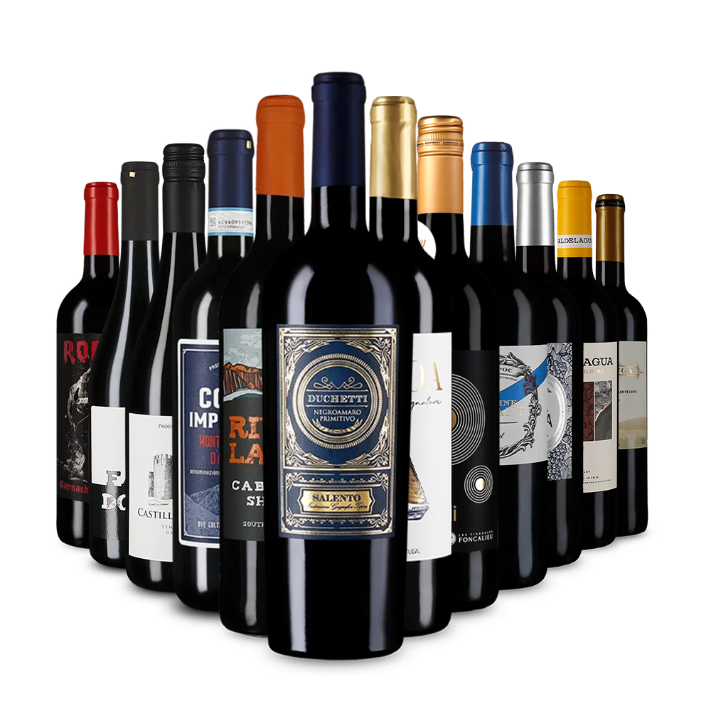 Препоръчителни червени вина в опознавателен пакет