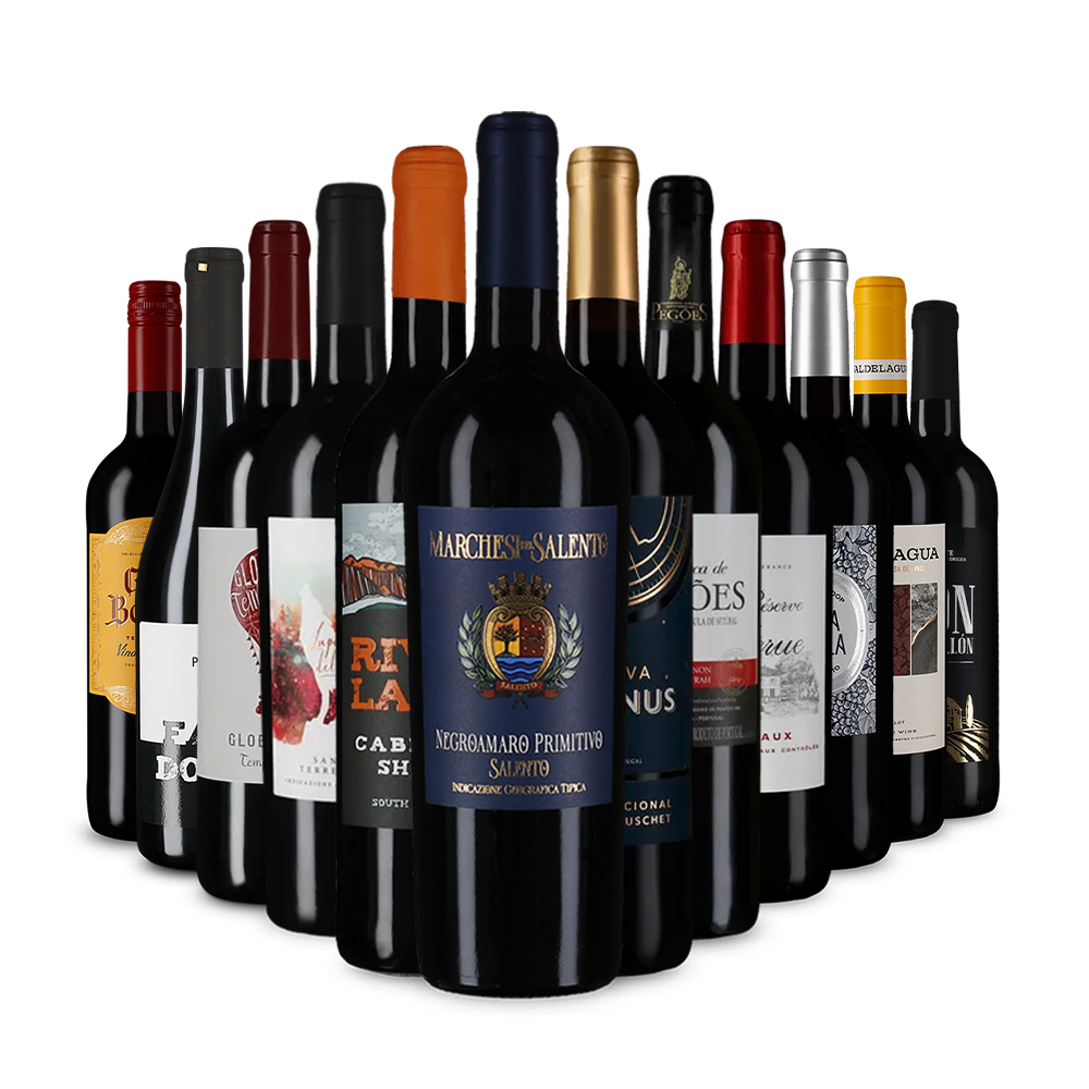 Препоръчителни червени вина в опознавателен пакет – Gold