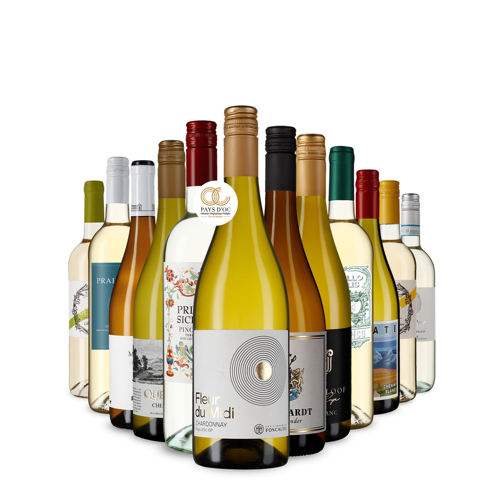 Многообразие от бели вина в опознователна опаковка