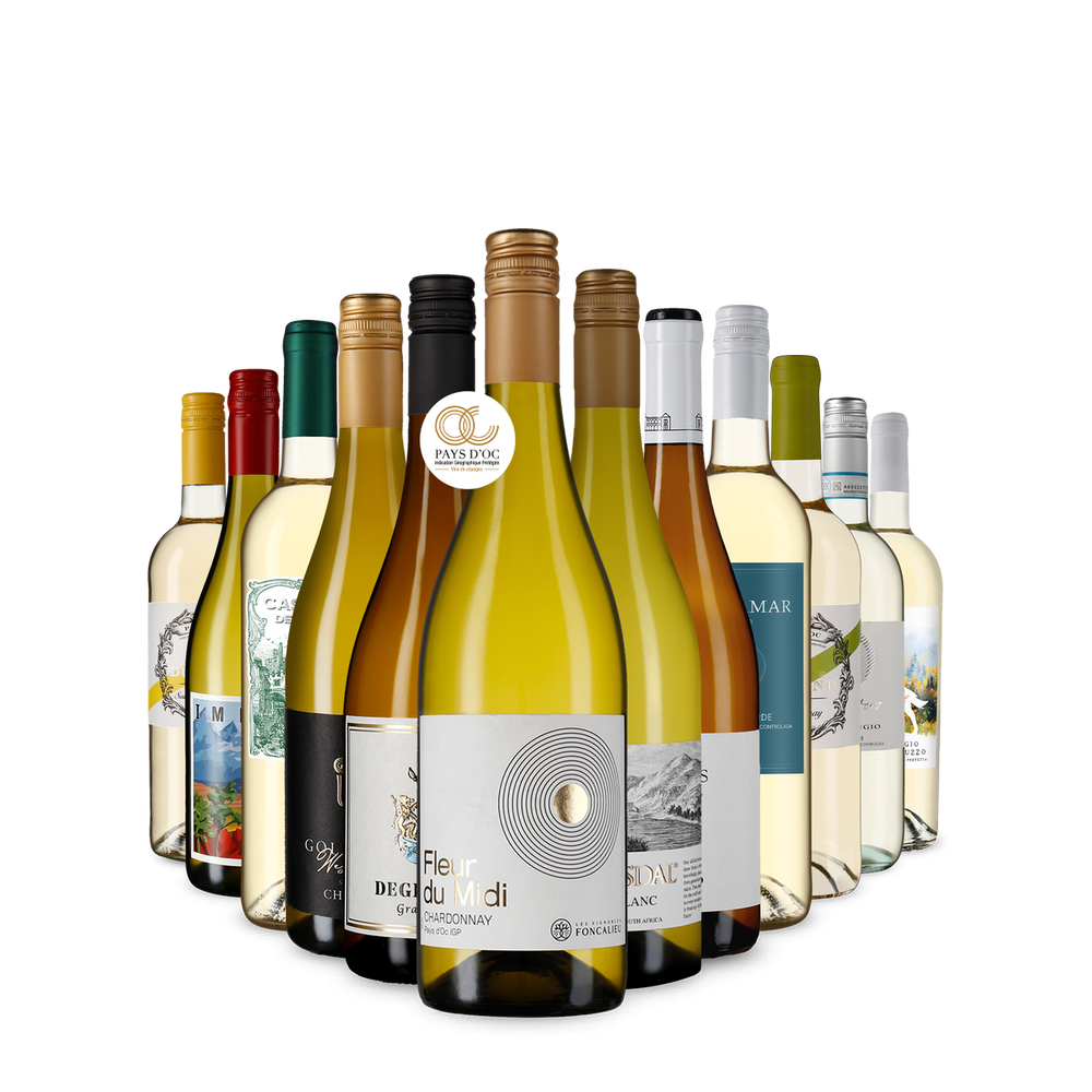 Многообразие от бели вина в опознователна опаковка