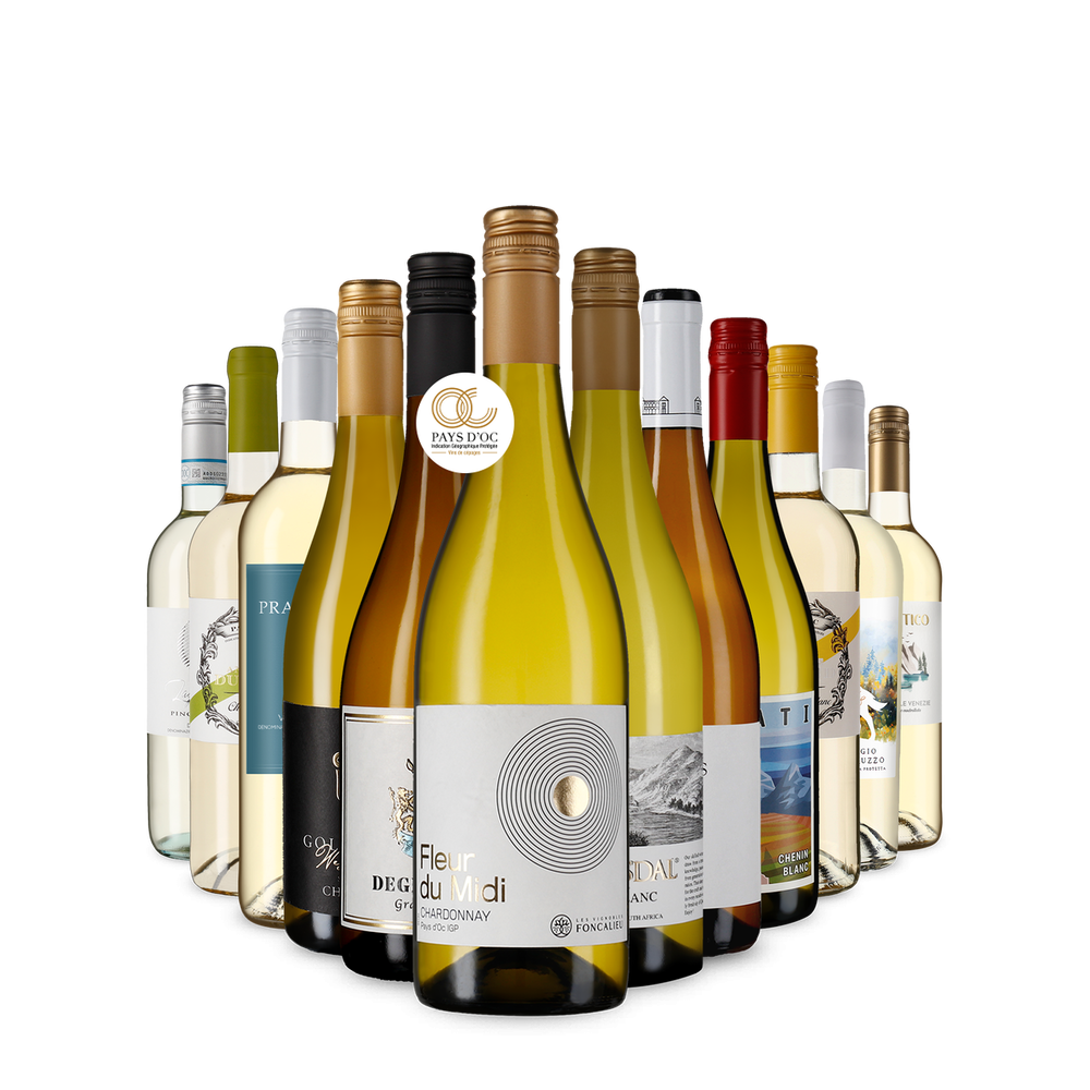 Многообразие от бели вина в опознователна опаковка