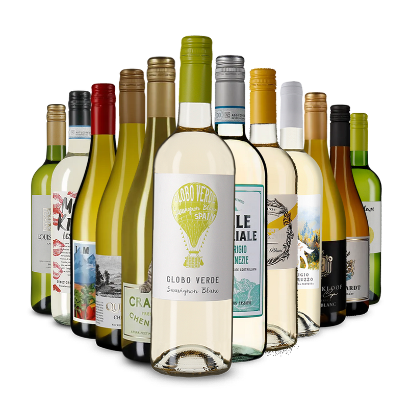 Многообразие от бели вина в опознователна опаковка