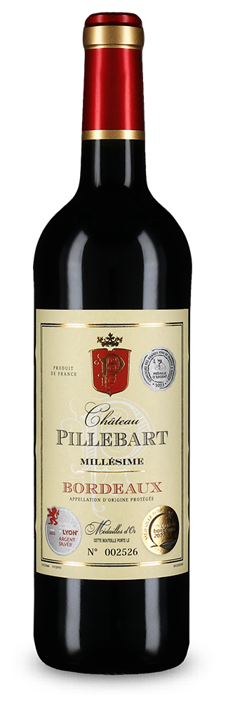 Château Pillebart Бордо 2022 – Gold