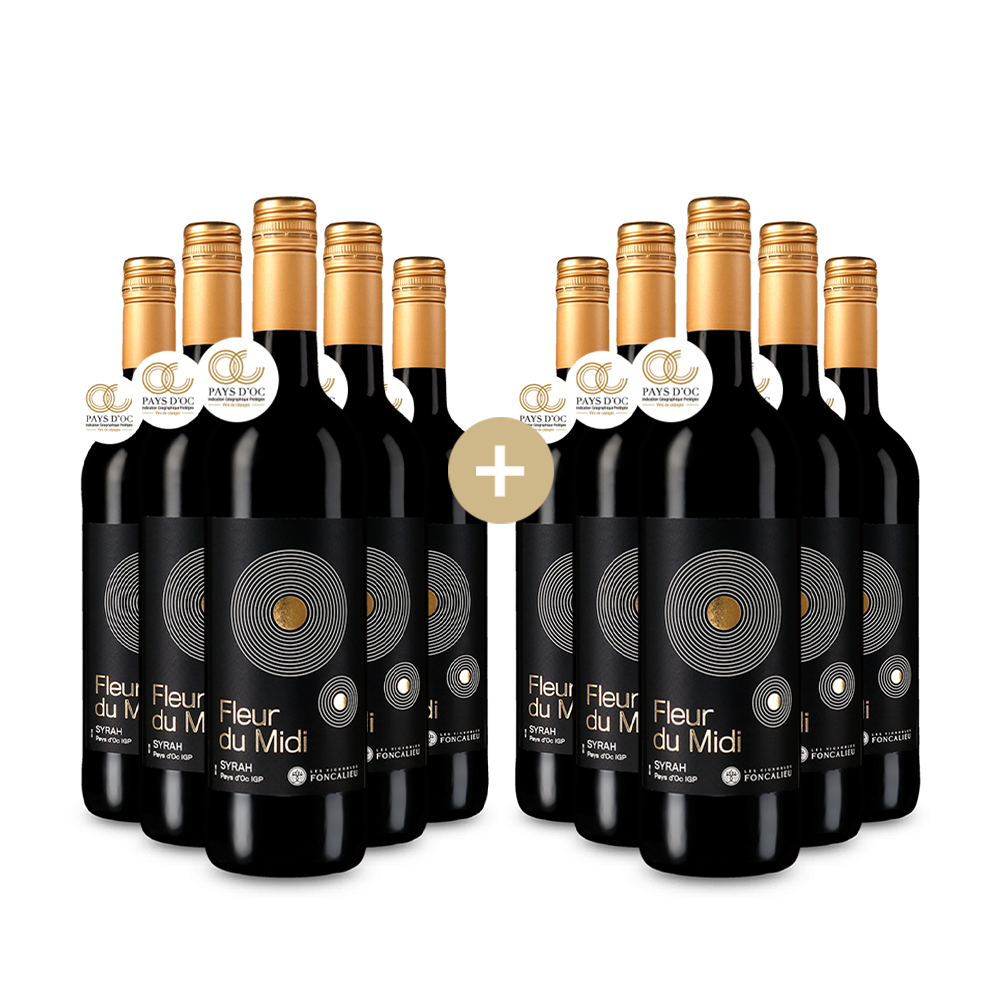 5+5 Бутилки Fleur du Midi Сира 2023 – Gold