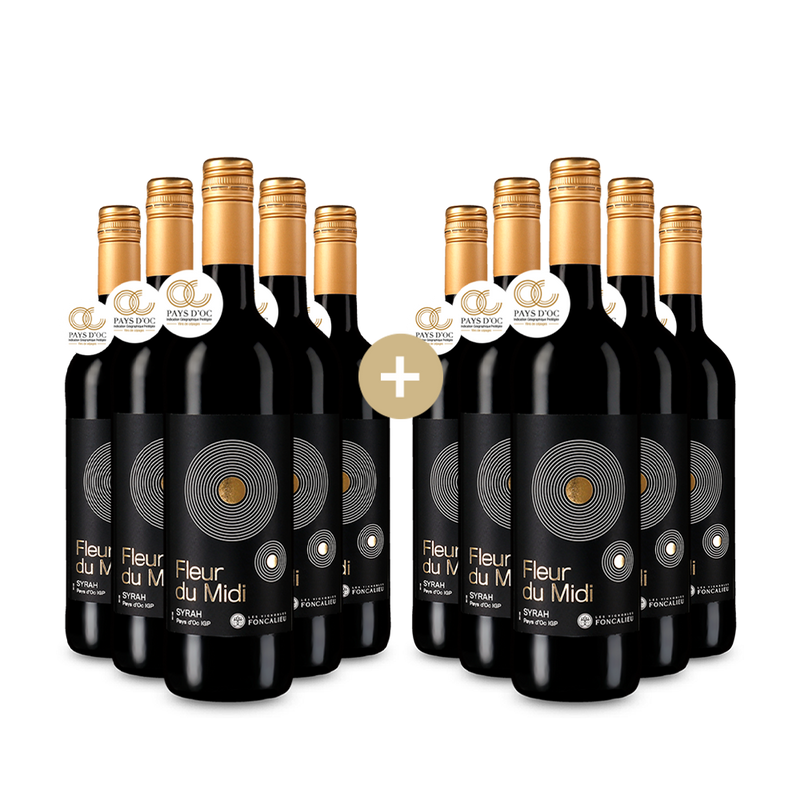 5+5 Бутилки Fleur du Midi Сира 2023 – Gold