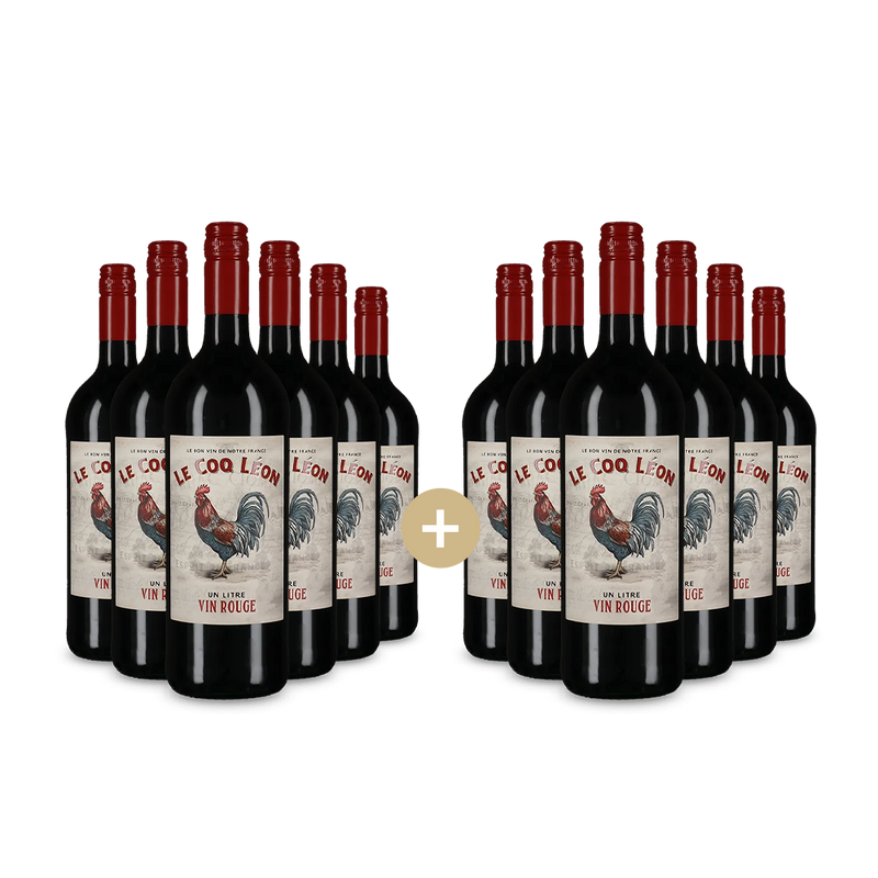 6+6 бутилки Un Litre Vin Руж – Gold