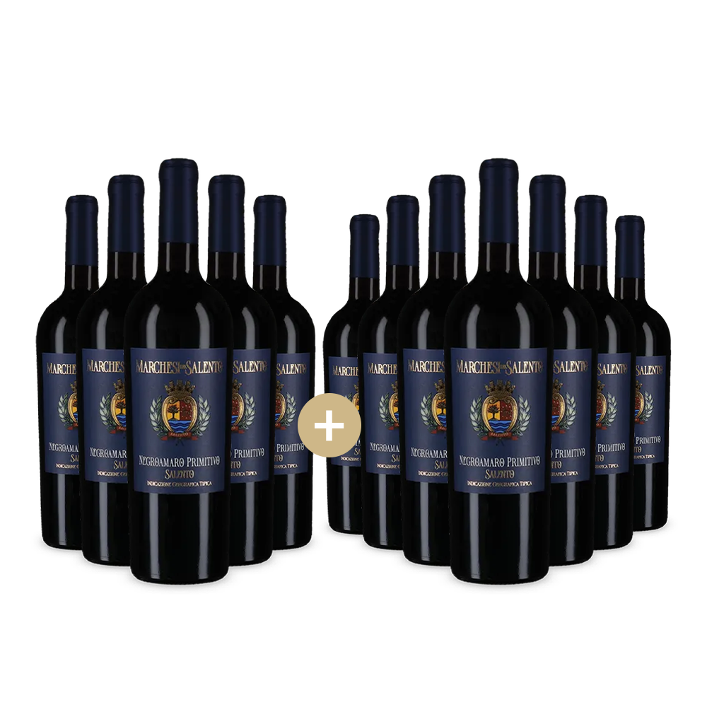5+7 бутилки Негроамаро Примитиво 2024 – Gold
