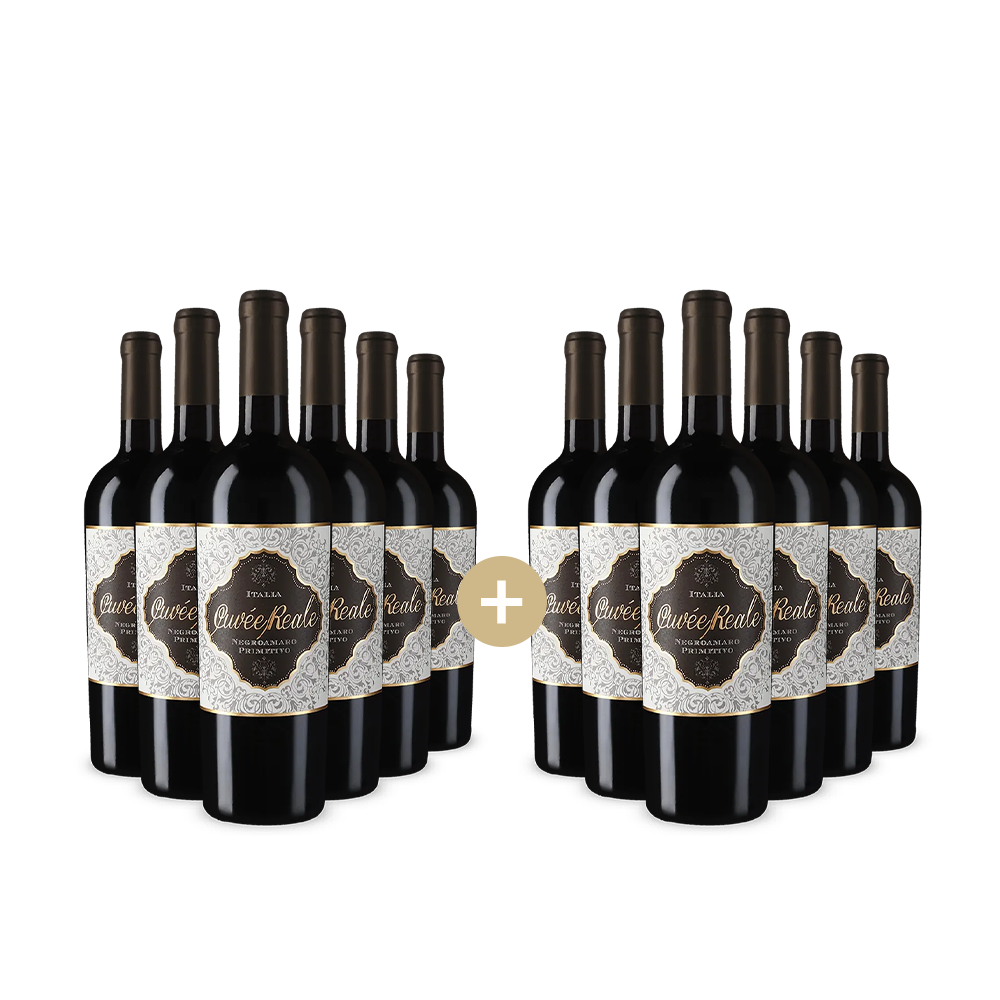6+6 бутилки Кюве Реале Негроамаро Примитиво 2024 – Gold