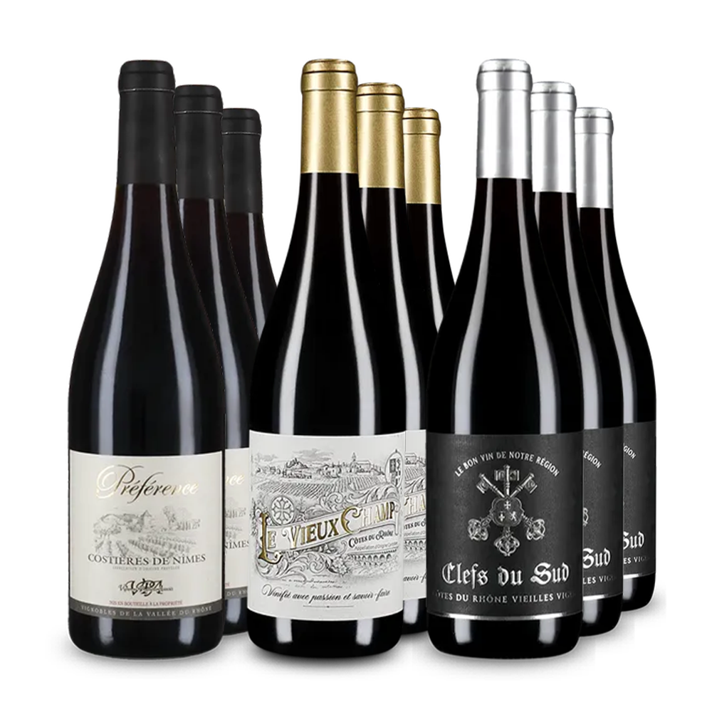 Червени вина от Рона: Хитове в пакет 3x3 – Gold