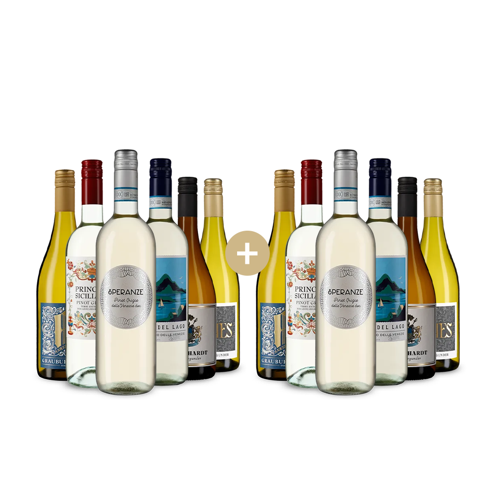 6+6 бутилки: Пино Гриджо & Граубургундер – Gold