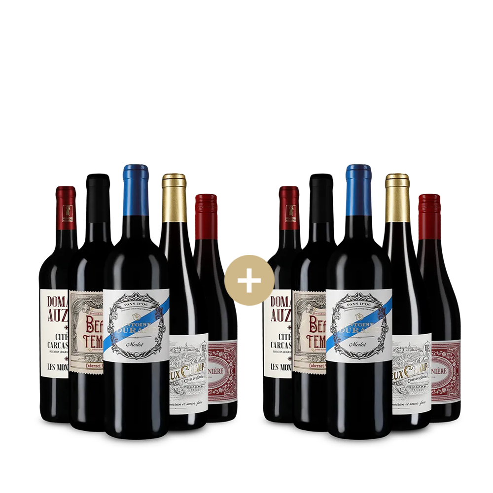 5+5 бутилки: ФРенски червени вина- звезди – Gold