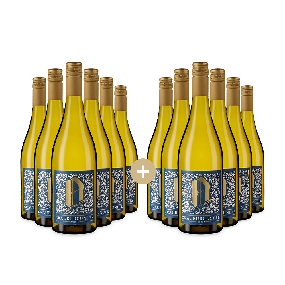 6+6 бутилки Граубургундер сухо 2025 – Gold