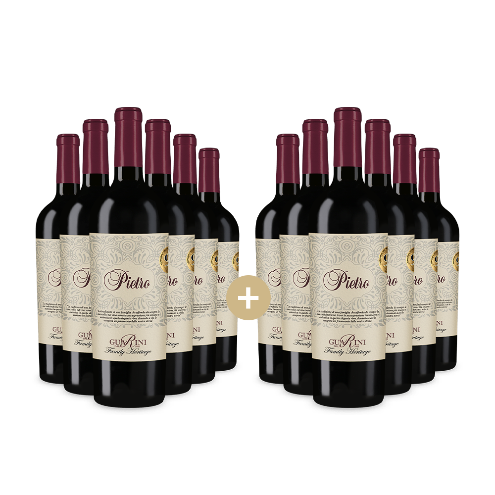 6+6 бутилки Пиетро Вино Россо – Gold