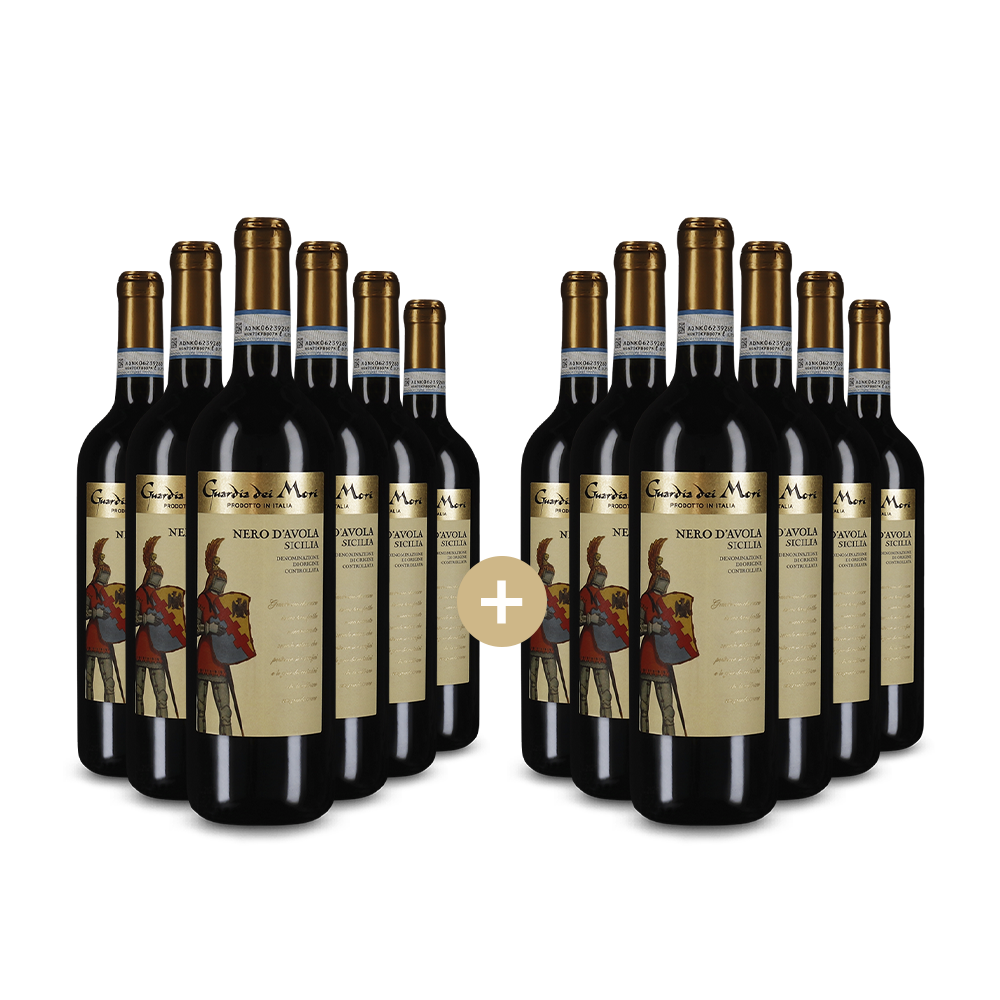 6+6 бутилки Неро д'Аволо 2024 – Gold
