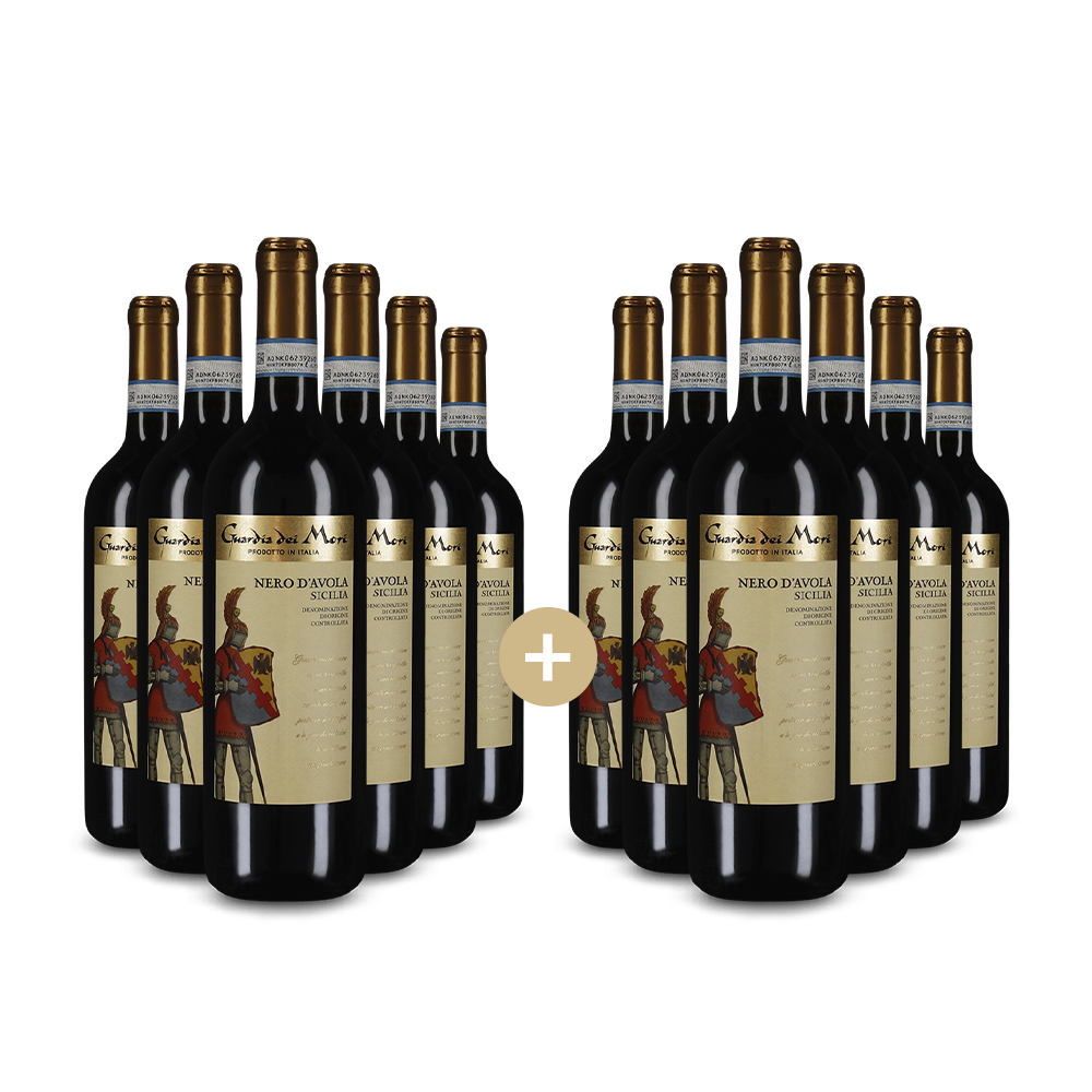 6+6 бутилки Неро д'Аволо 2024 – Gold