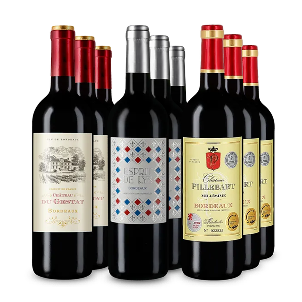 Бордо звезди в пакет 3x3 – Gold