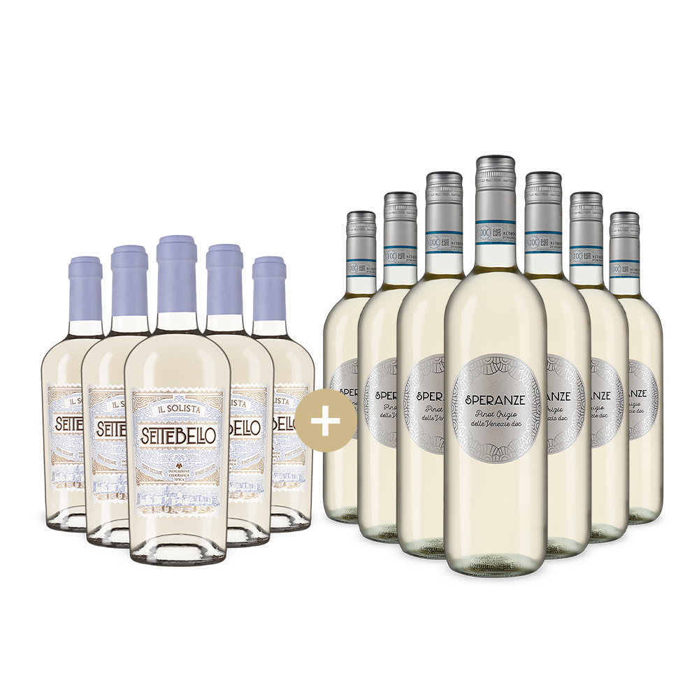 5+7 бутилки: Пино Гриджо- хитове в пакета – Gold