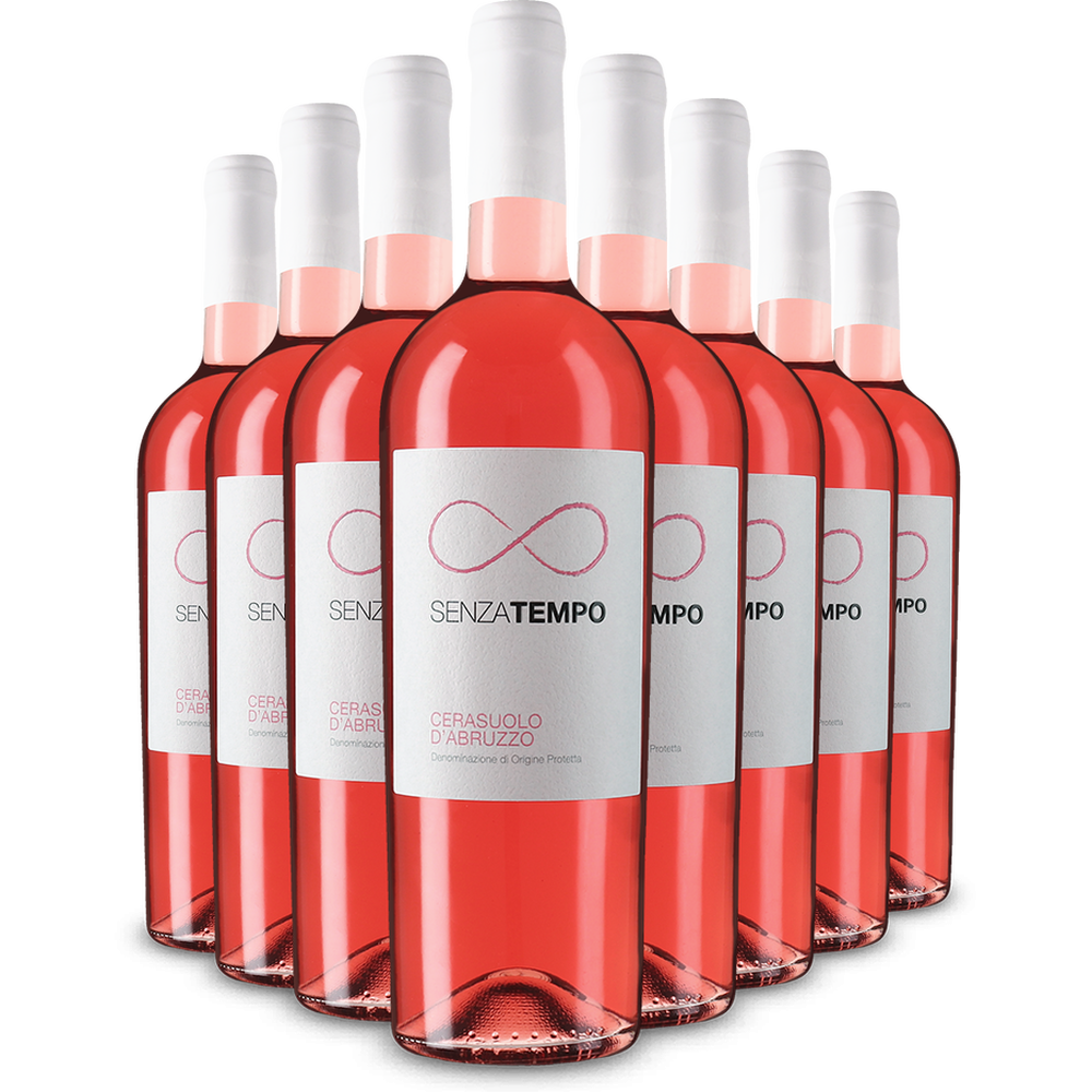 8 бутилки Сенца Темпо Черасуоло д'Абруцо Розато 2025 – Gold