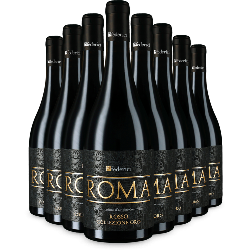 8 бутилки Рома Россо Колеционе Оро 2023 – Gold