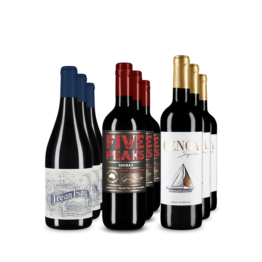 Червени вина хитове в пакет за откриватели 3x3 – Gold