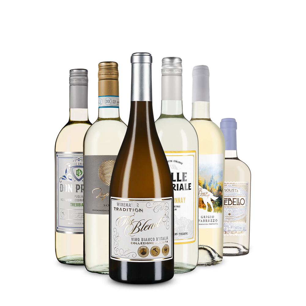 Италия- пътешествие обиколка: 6 бели вина в пакета – Gold