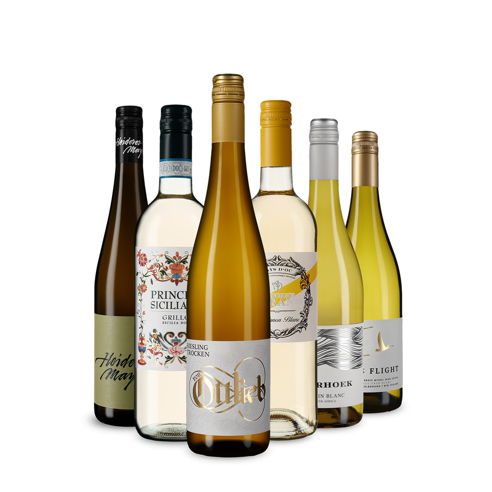 6x1 Селекция златно отличени бели вина от цял свят