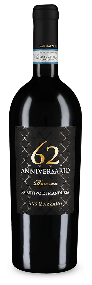 Anniversario 62 Примитиво ди Мандуриа Ризерва 2020
